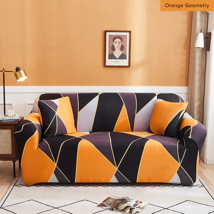 Pelindung Calar Anti Gelincir Sarung Sofa Elastik Gentian Susu Halaman 2