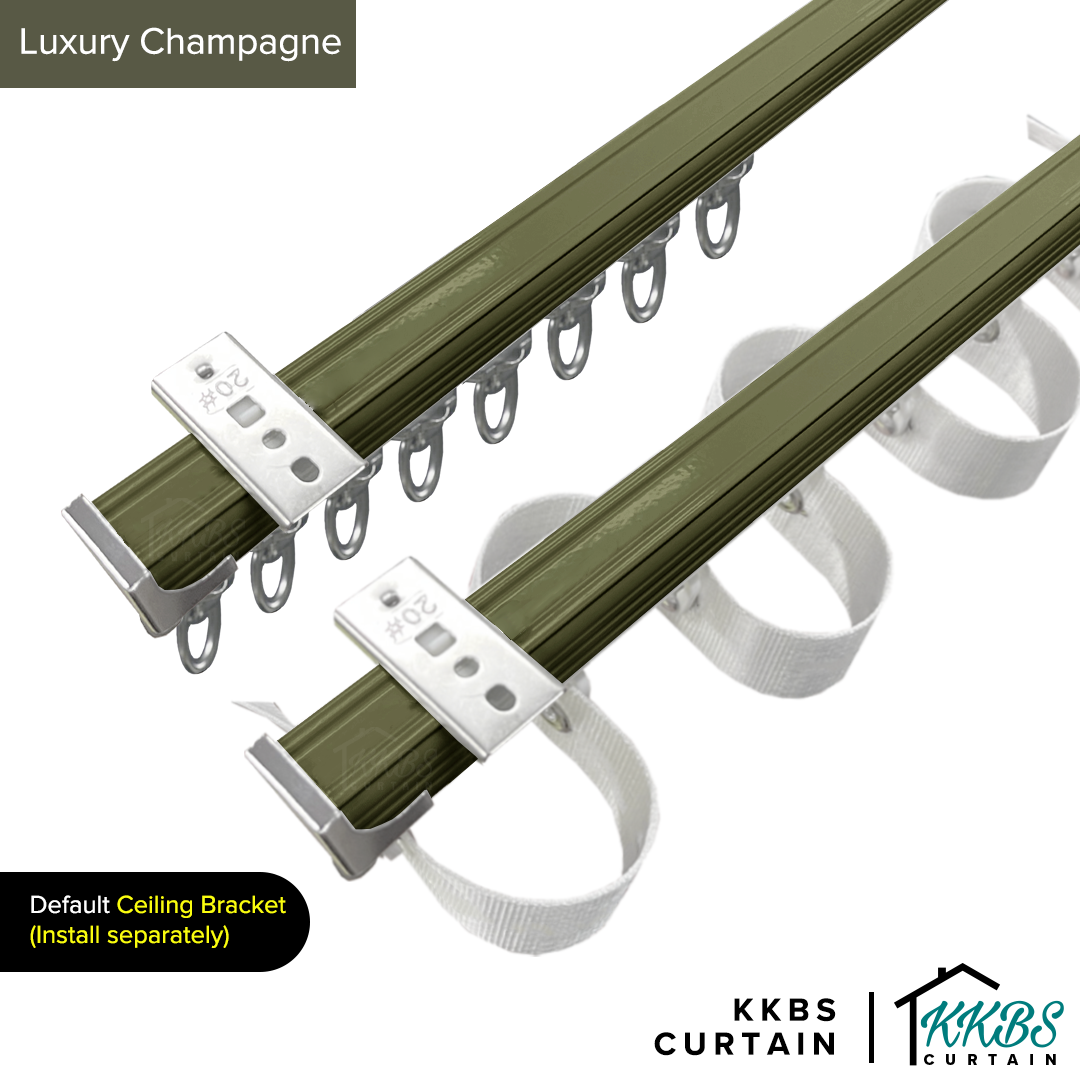 Verody Heavy Duty S Fold / French Pleat Track Double Complete Set