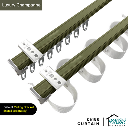 Verody Heavy Duty S Fold / French Pleat Track Double Complete Set