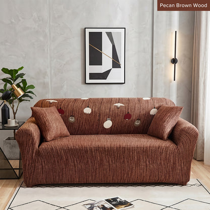 Pelindung Calar Anti Gelincir Sarung Sofa Elastik Gentian Susu Halaman 2
