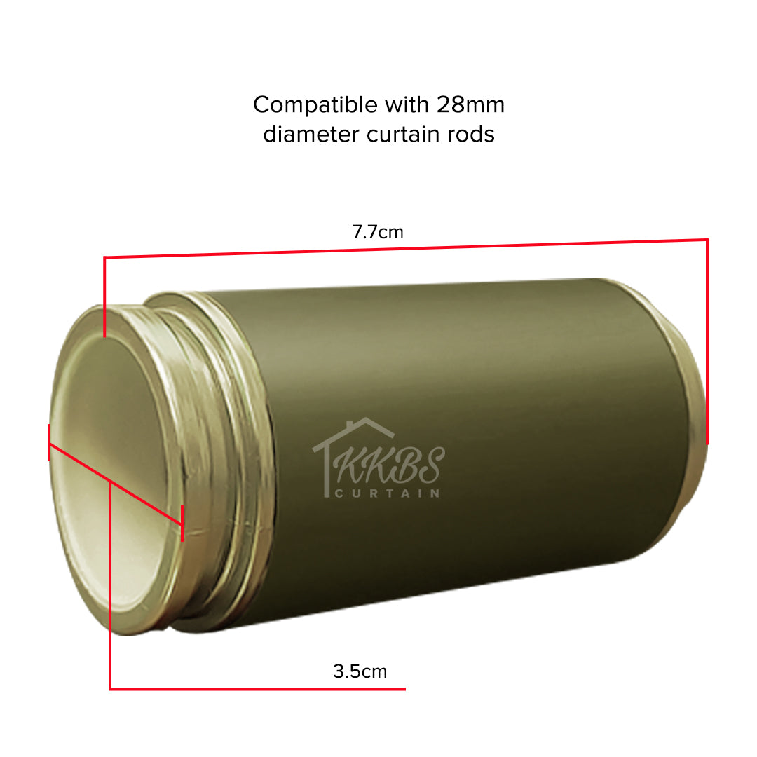 Morandy Curtain Rod End Cap Luxury Champagne Colour