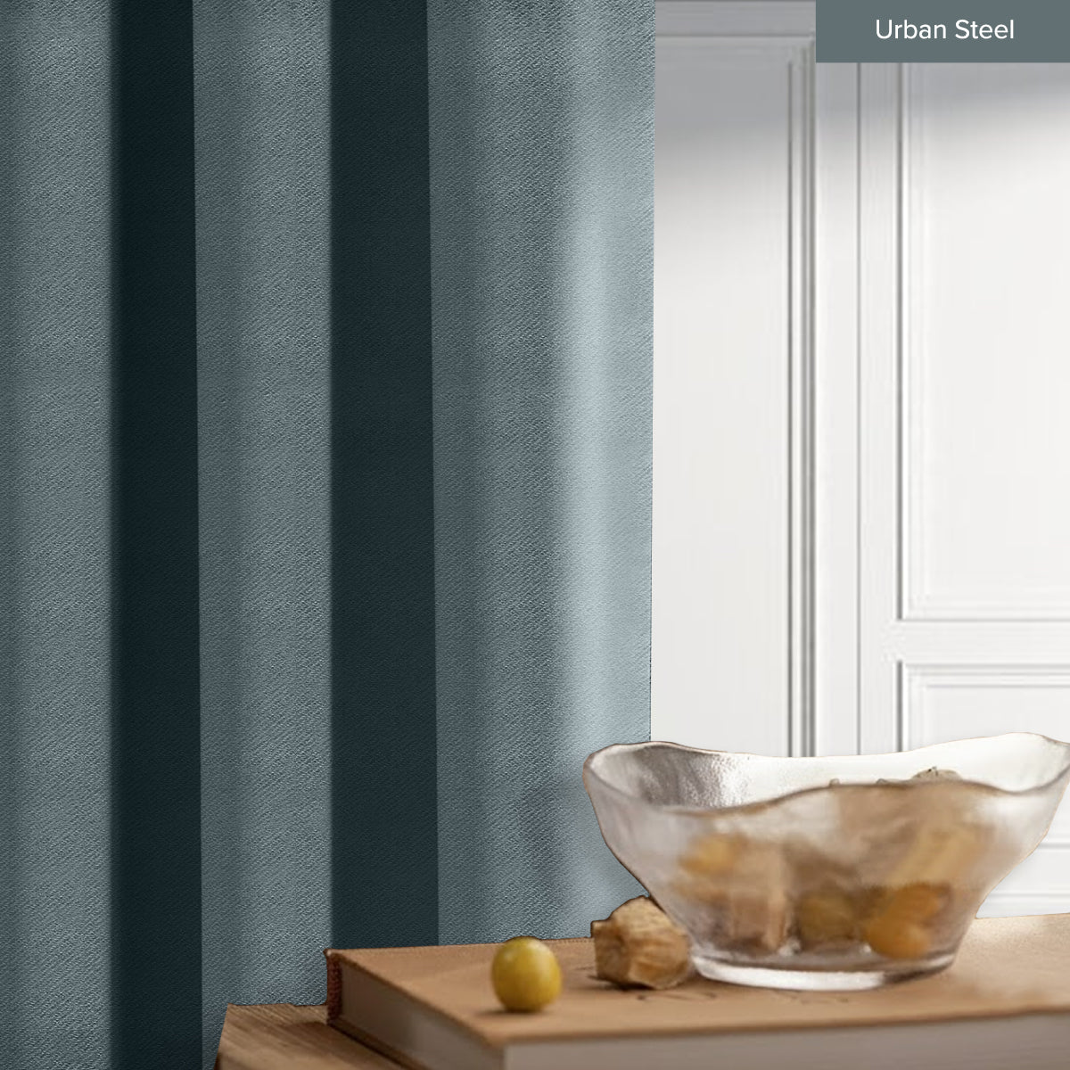 Melina 90-98% Blackout Curtain Ready Made - Extra Width