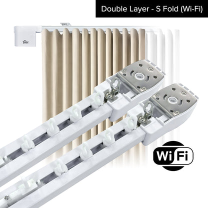 Smartony 电动窗帘轨道 Wi-Fi / ZigBee 全套