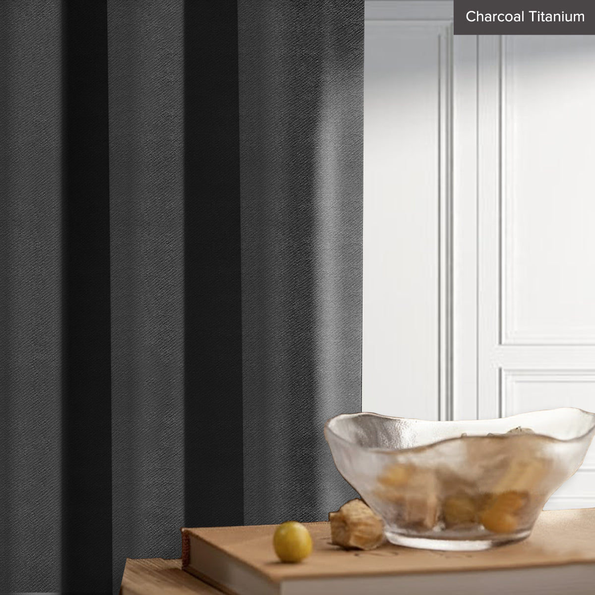 Melina 90-98% Blackout Curtain Ready Made - Extra Width