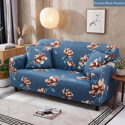 Pelindung Calar Anti Gelincir Sarung Sofa Elastik Gentian Susu Halaman 2