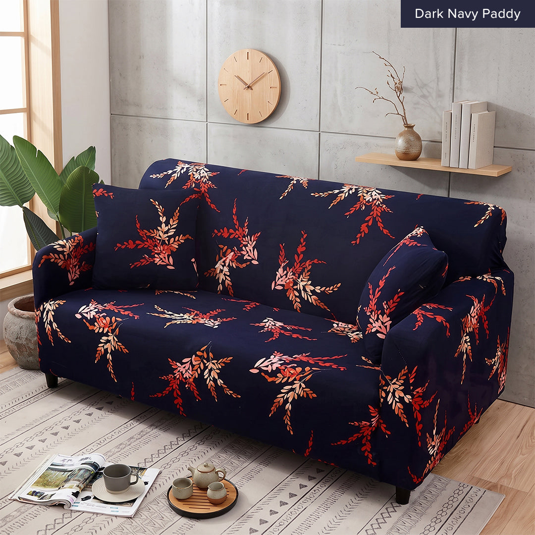 Pelindung Calar Anti Gelincir Sarung Sofa Elastik Gentian Susu Halaman 2