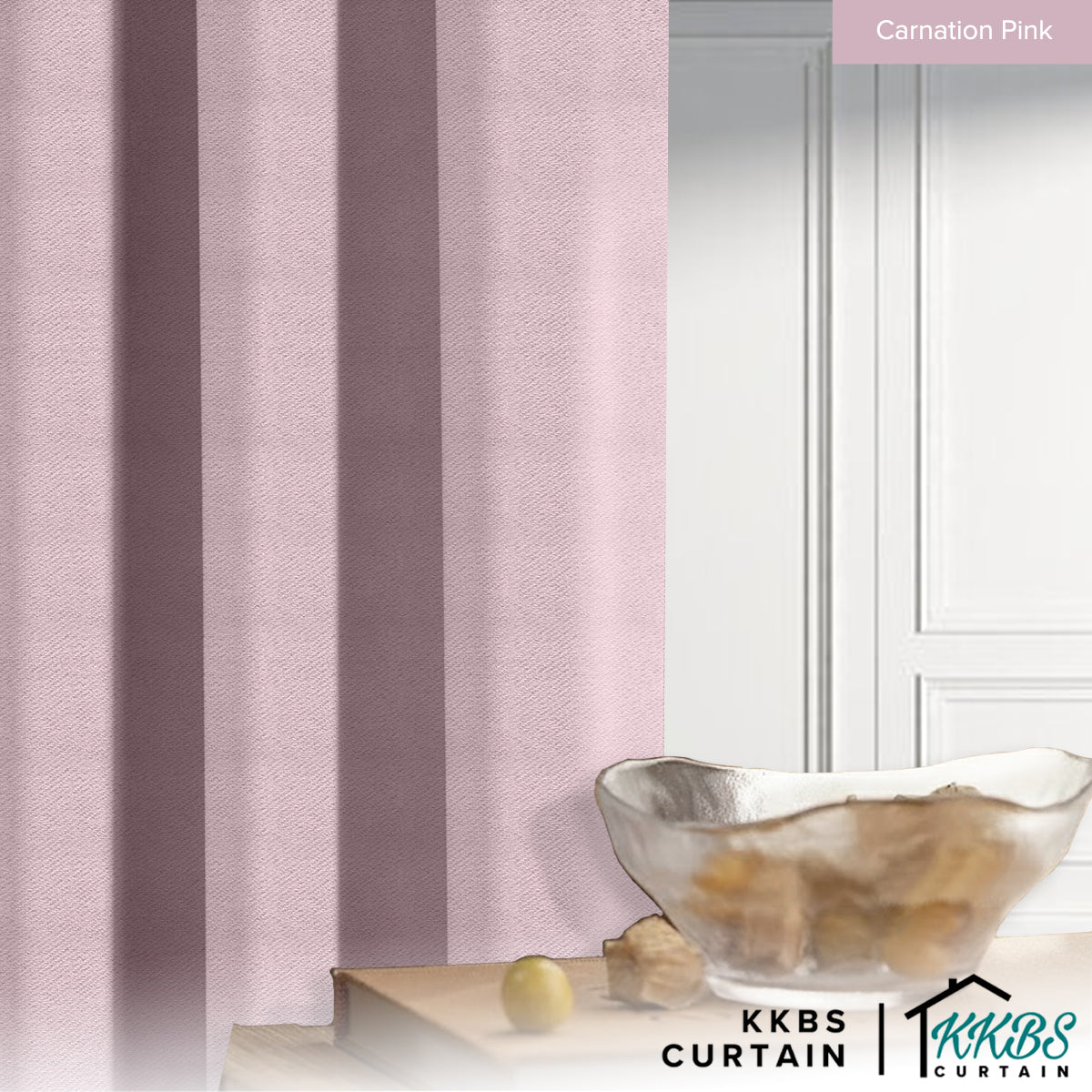 Melina 90-98% Blackout Curtain Ready Made Hook &amp; Eyelet - Std Width