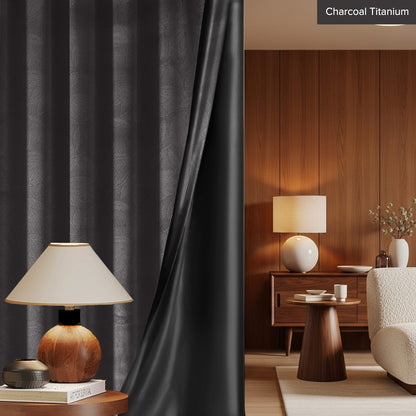 Miranda 90-98% Blackout Curtain Ready Made - Standard Width