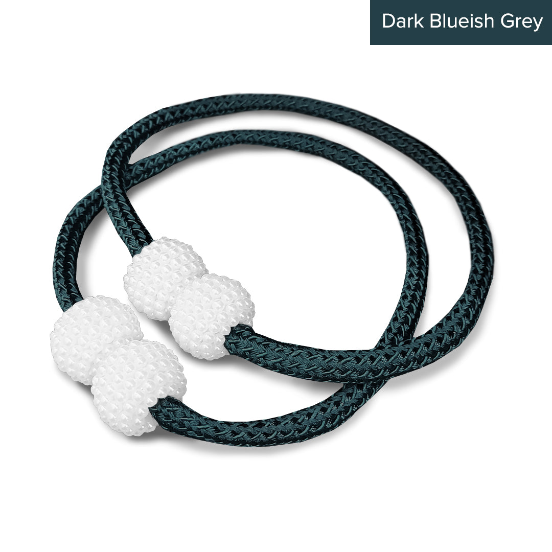 Pearlie Magnetic Pearl Braided Curtain Tieback