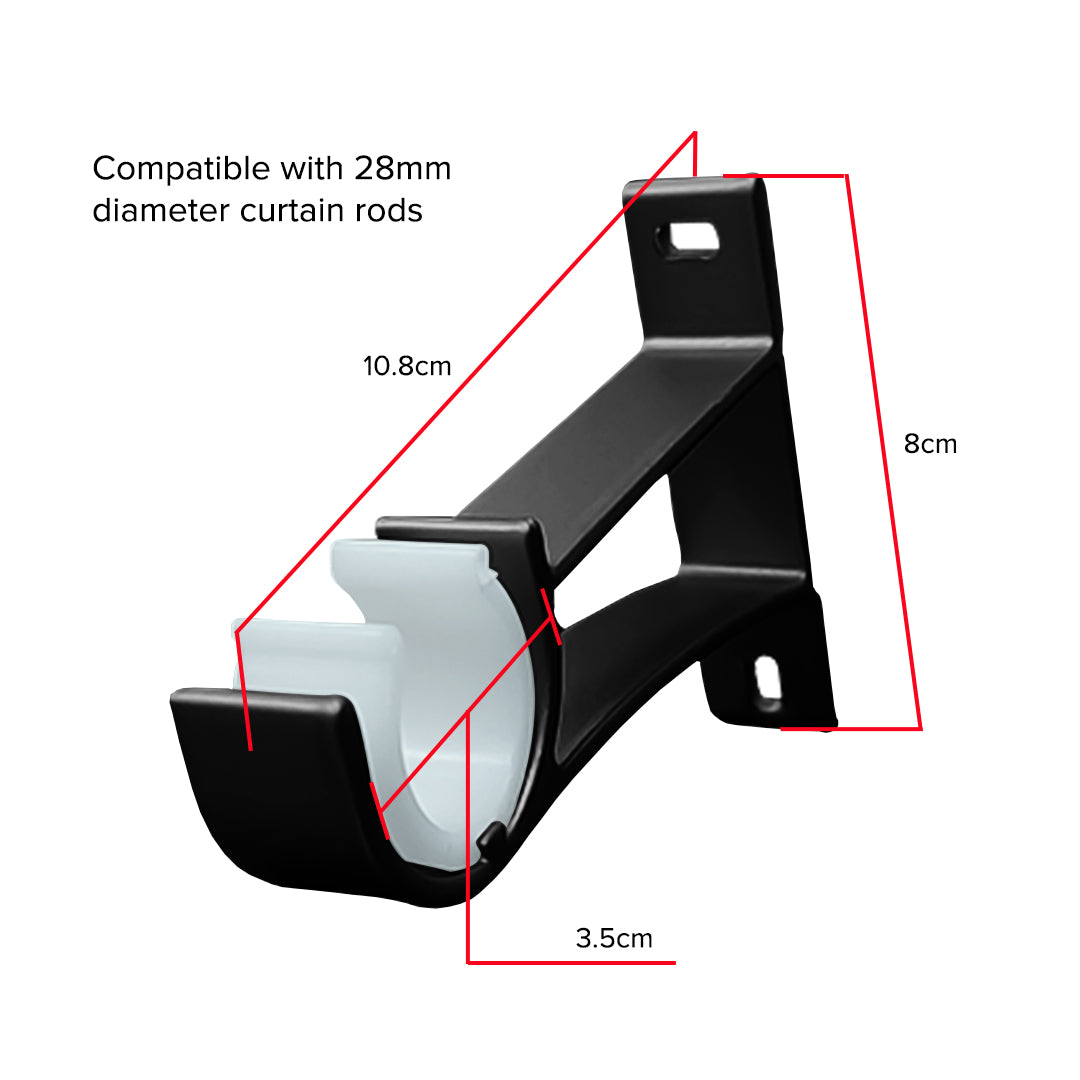 Morandy Bracket Single Warna Hitam Mutiara