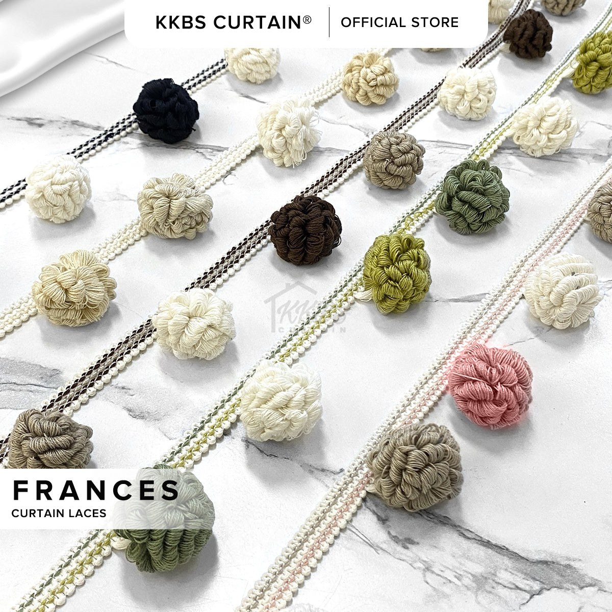 Frances Curtain Laces Cut by Metre