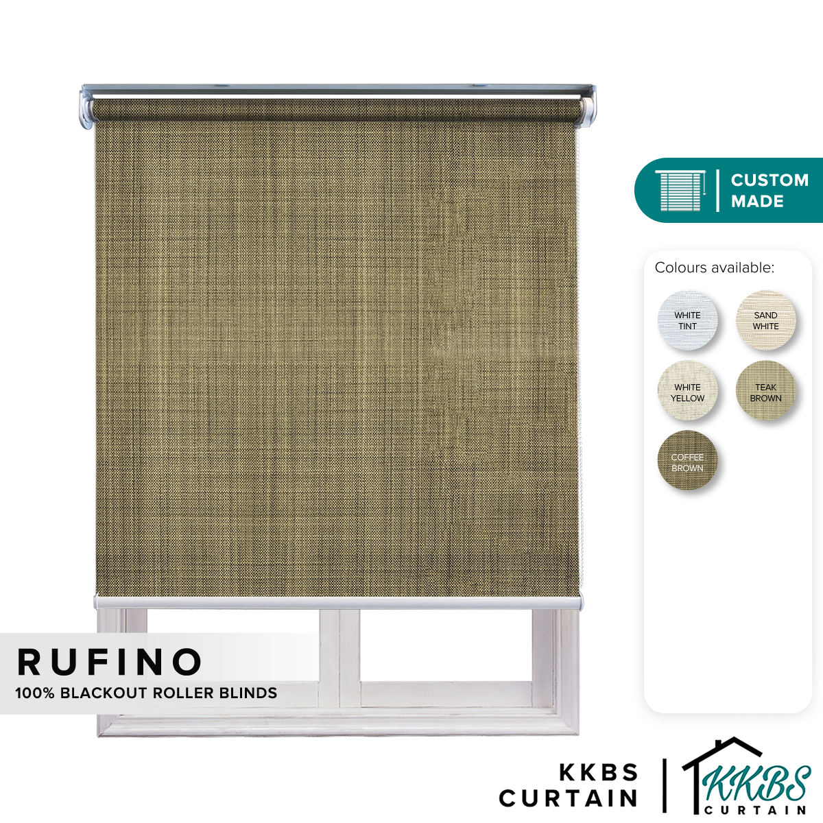Rufino 100% 遮光卷帘定制