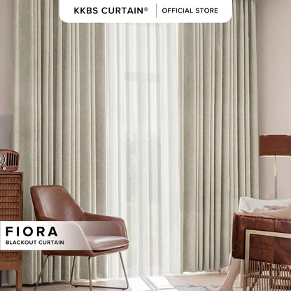 Fiora 98-99.9% Blackout Curtain Ready Made - Standard Width
