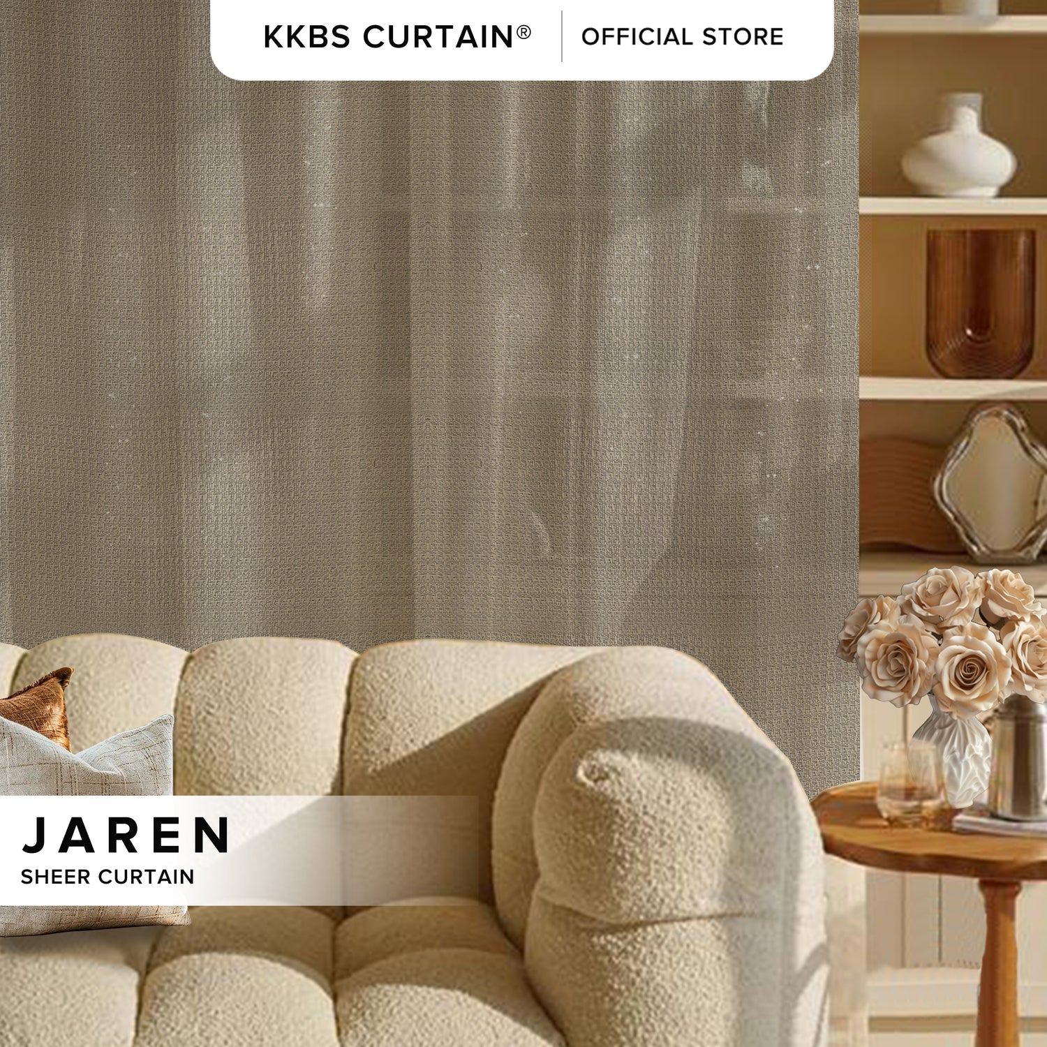 Jaren Sheer Curtain Custom Made