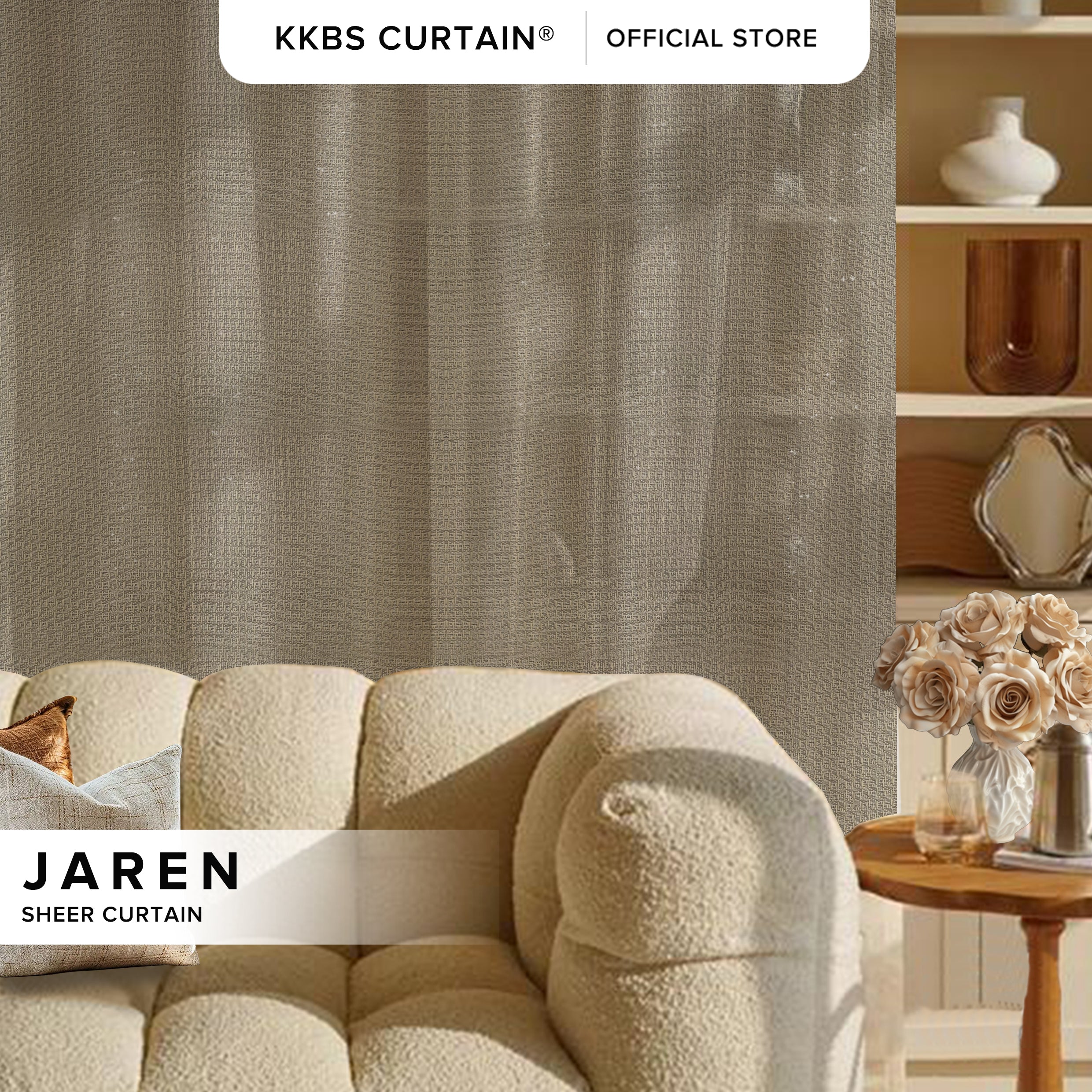 Jaren Sheer Curtain Custom Made