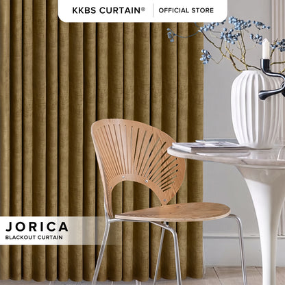 Jorica 85-95% Blackout Curtain Ready Made - Standard Width