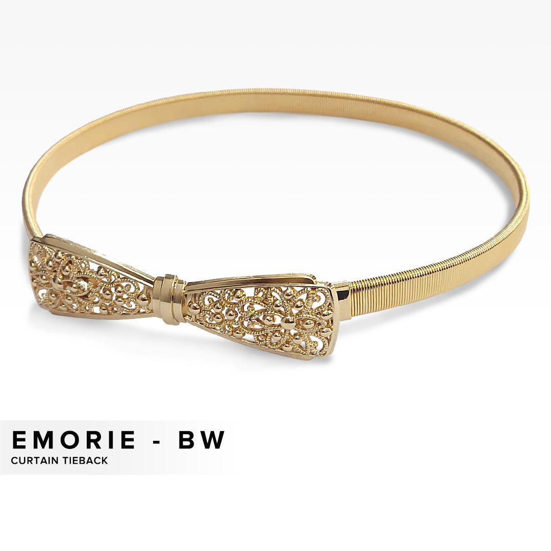 Emorie Bowtie Design Curtain Tieback