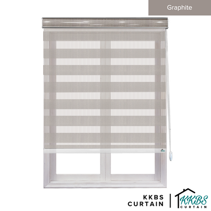 Maximo Semi Blackout Zebra Blinds Custom Made