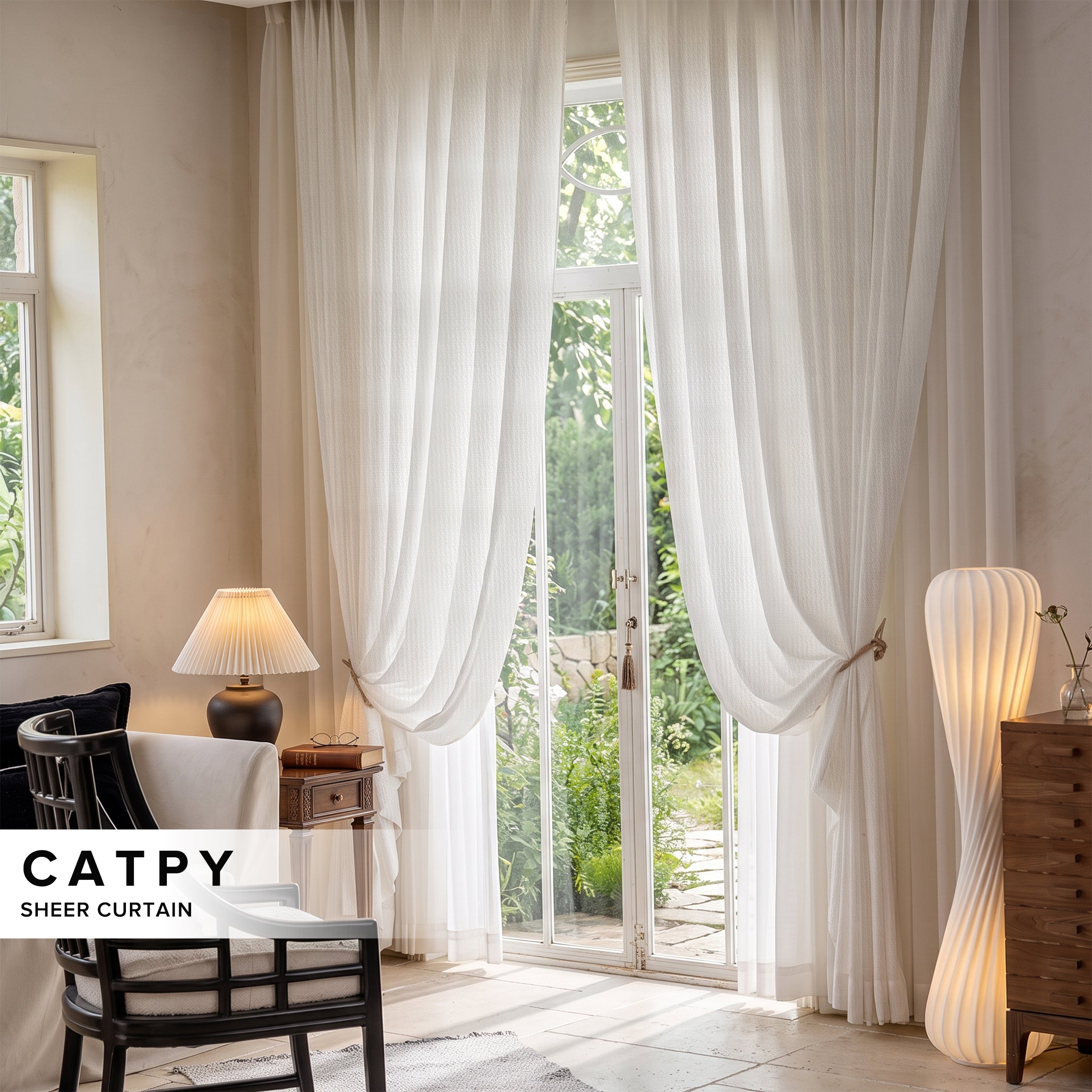 Catpy Sheer Curtain Custom Made
