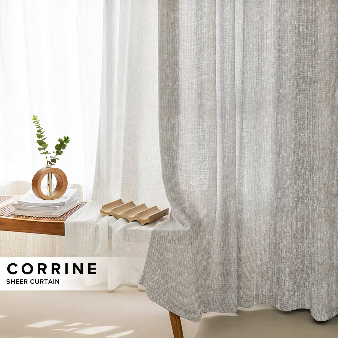 Corrine Sheer Curtain Custom Made