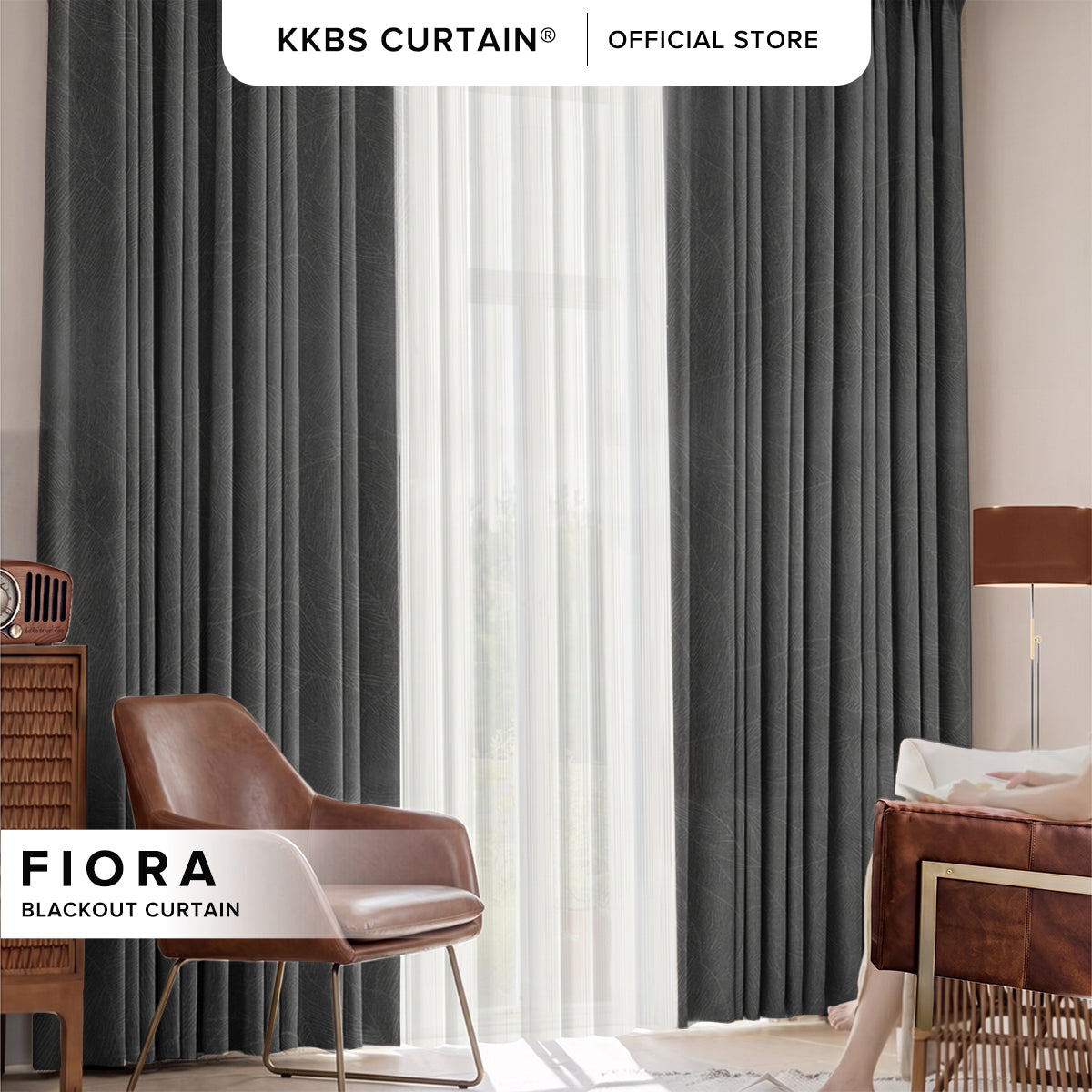Fiora 98-99.9% Langsir Blackout Siap Jahit Lebar Tambahan (Page 1)