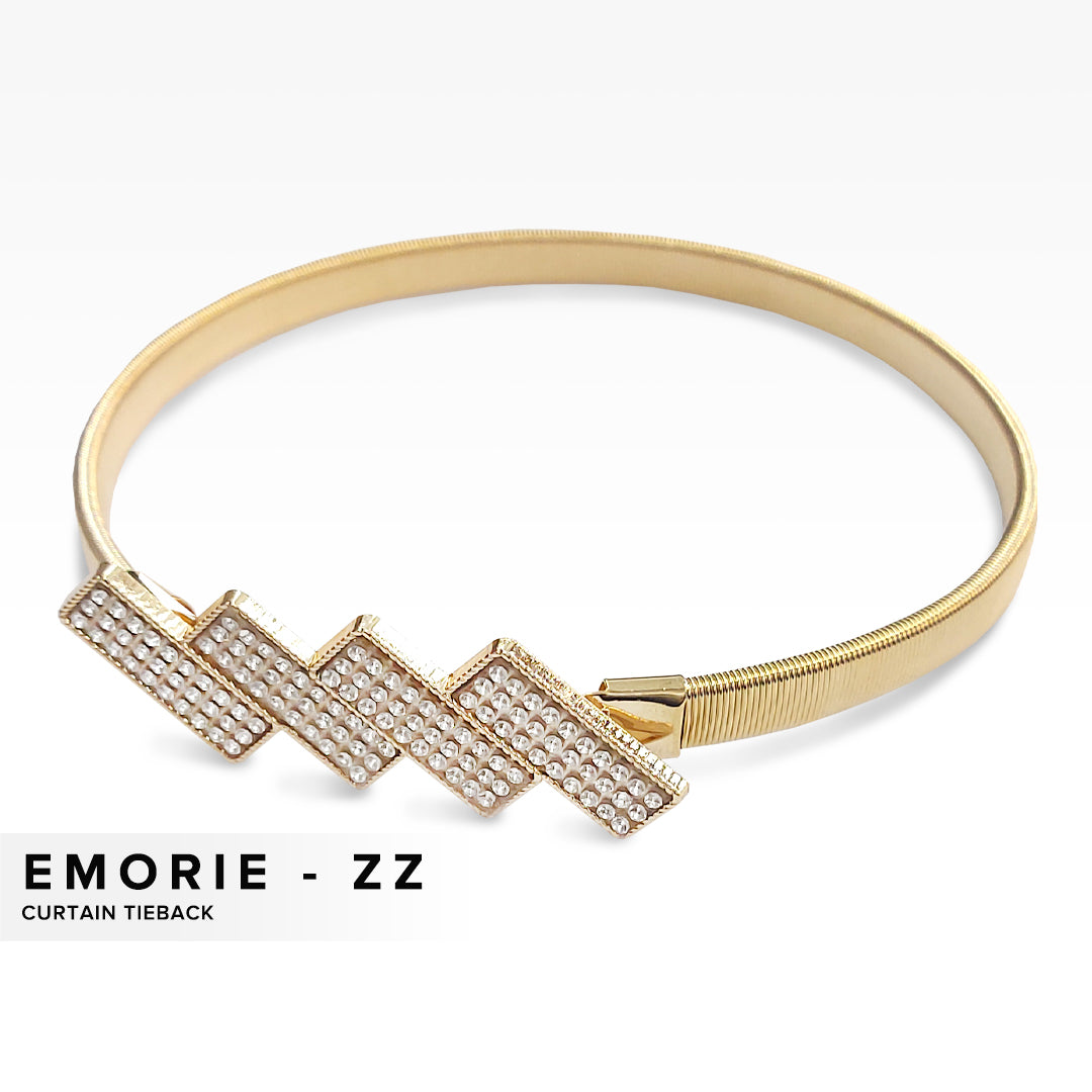 Emorie Zigzag Design Curtain Tieback