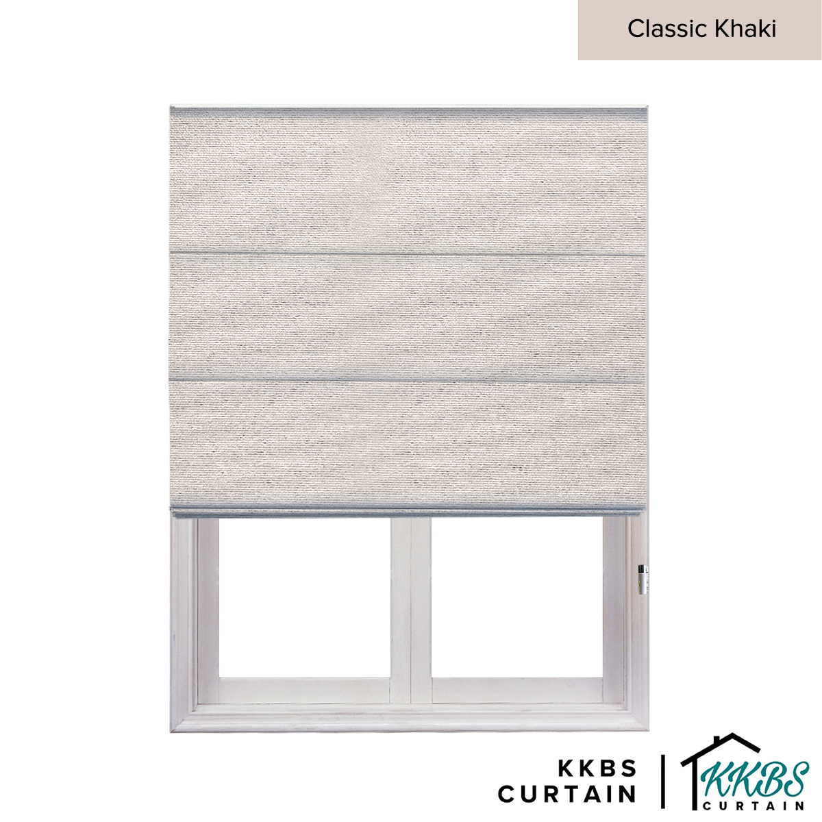 Carminho 100% Blackout Roman Blinds Dibuat Tersuai 
