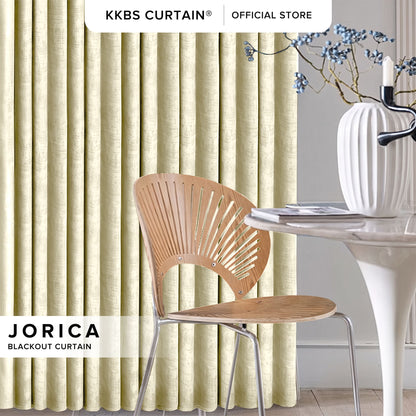 Jorica 85-95% Blackout Curtain Ready Made - Extra Width