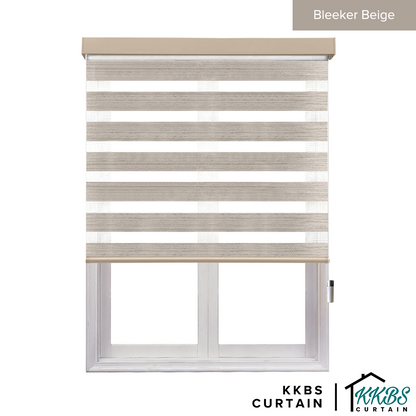 Emiko Semi Blackout Zebra Blinds Dibuat Tersuai 