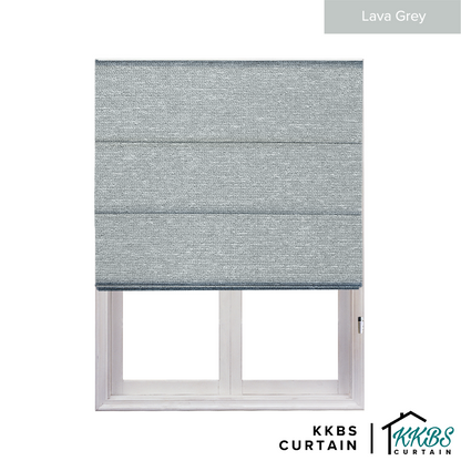 Carminho 100% Blackout Roman Blinds Dibuat Tersuai 