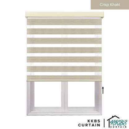 Emiko Semi Blackout Zebra Blinds Dibuat Tersuai 