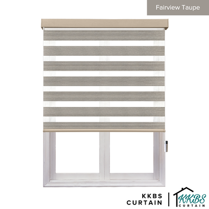 Emiko Semi Blackout Zebra Blinds Dibuat Tersuai 