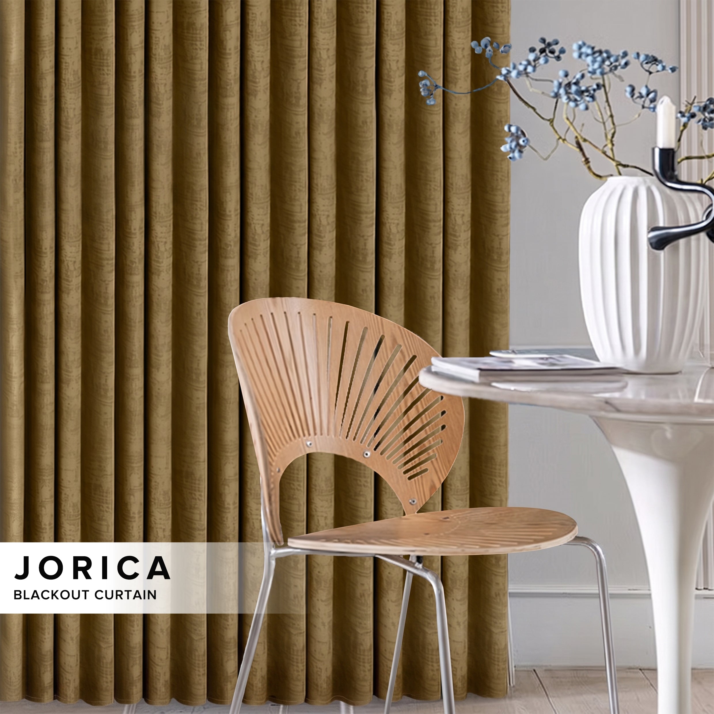 Jorica 85-95% 遮光窗帘成品 标准宽度