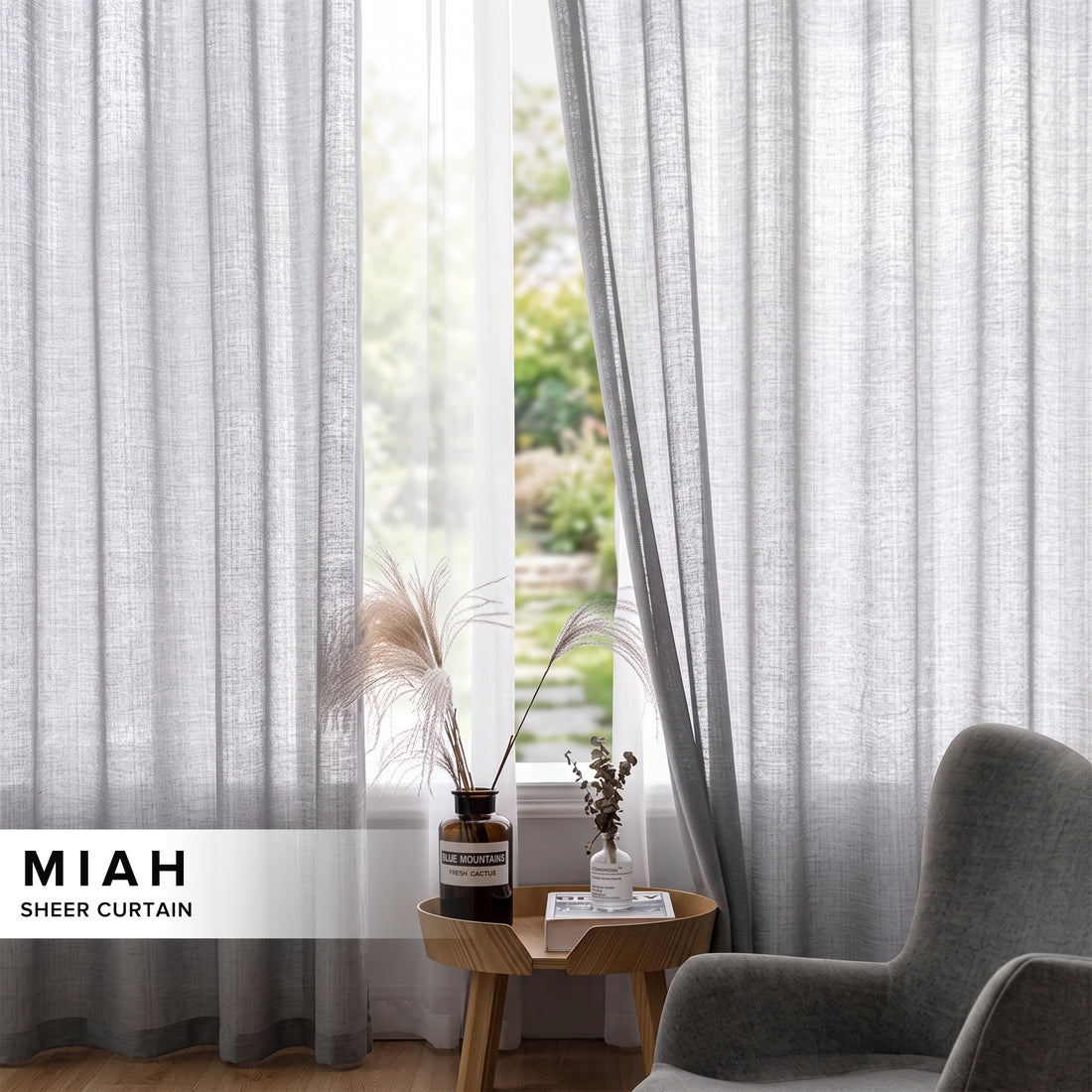 Miah Sheer Curtain Custom Made