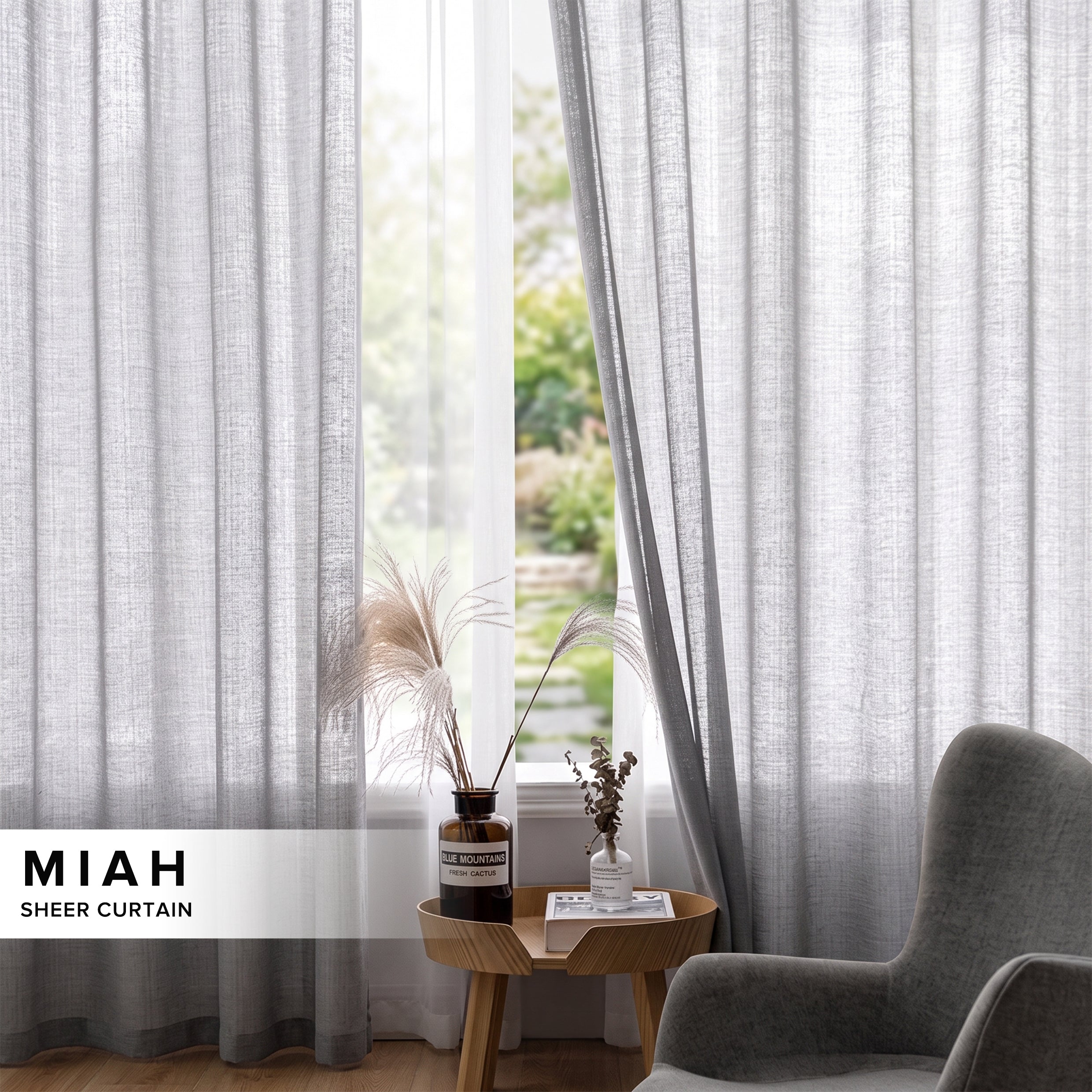 Miah Sheer Curtain Custom Made