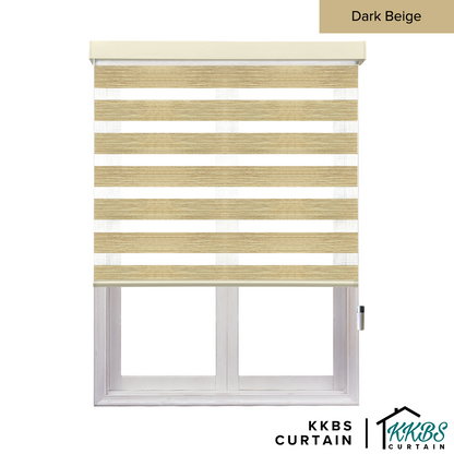 Emiko Semi Blackout Zebra Blinds Dibuat Tersuai 