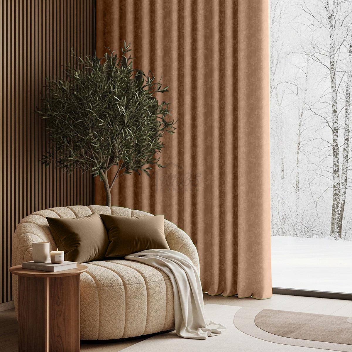 Curtains in a warm home