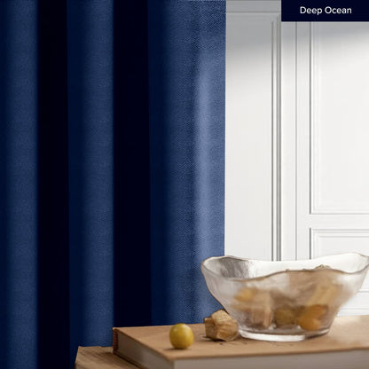 Melina 90-98% Blackout Curtain Ready Made - Extra Width