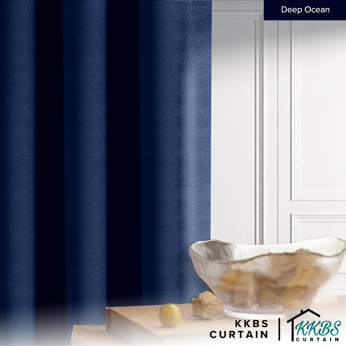 Melina 90-98% Blackout Curtain Ready Made Hook &amp; Eyelet - Std Width