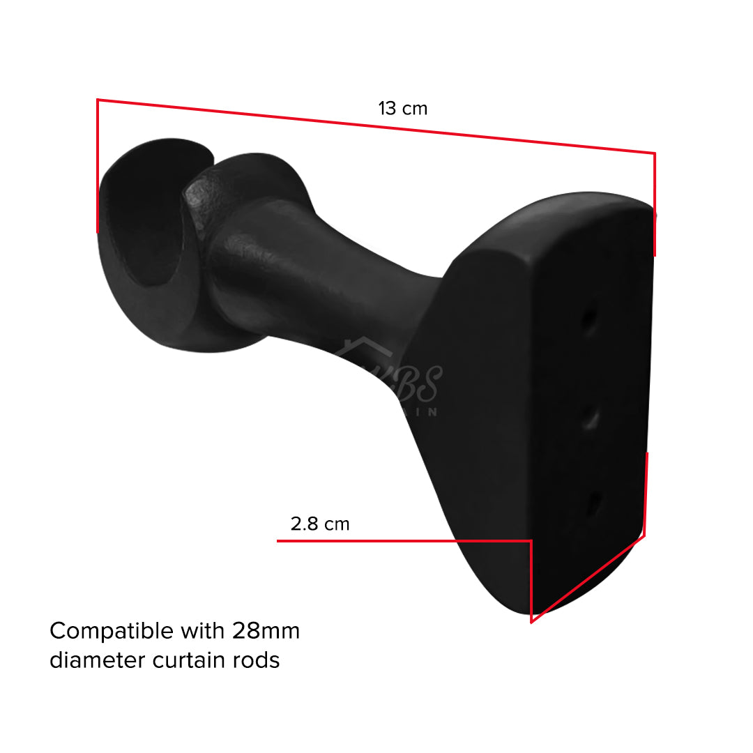 Cassedy Bracket Single Warna Hitam Ebony