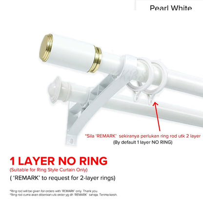 Morandy Curtain Rod Double Complete Set