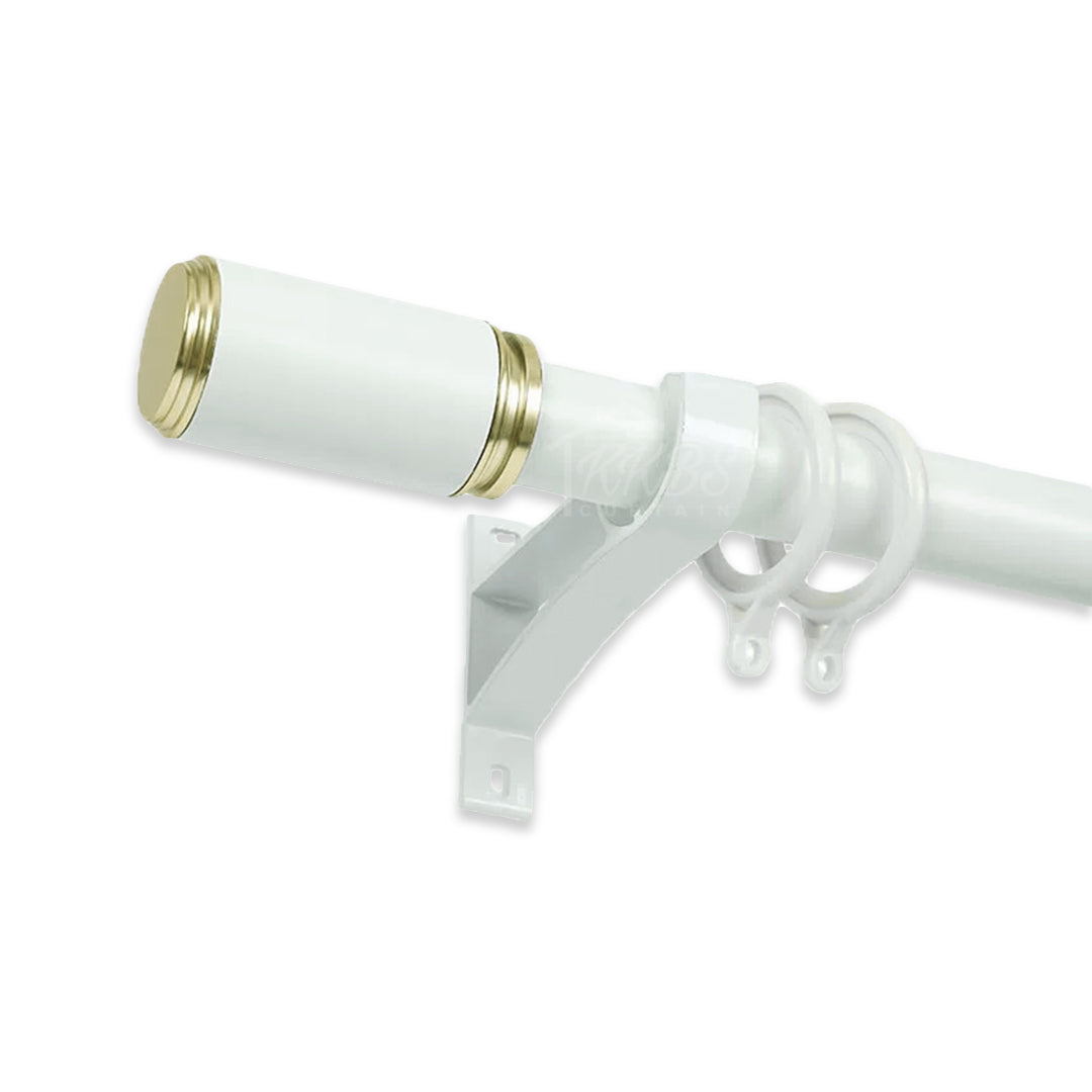 Morandy Curtain Rod Single Bracket Pearl White Colour