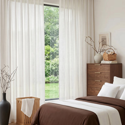 Hermysa Privacy Sheer Curtain Ready Made