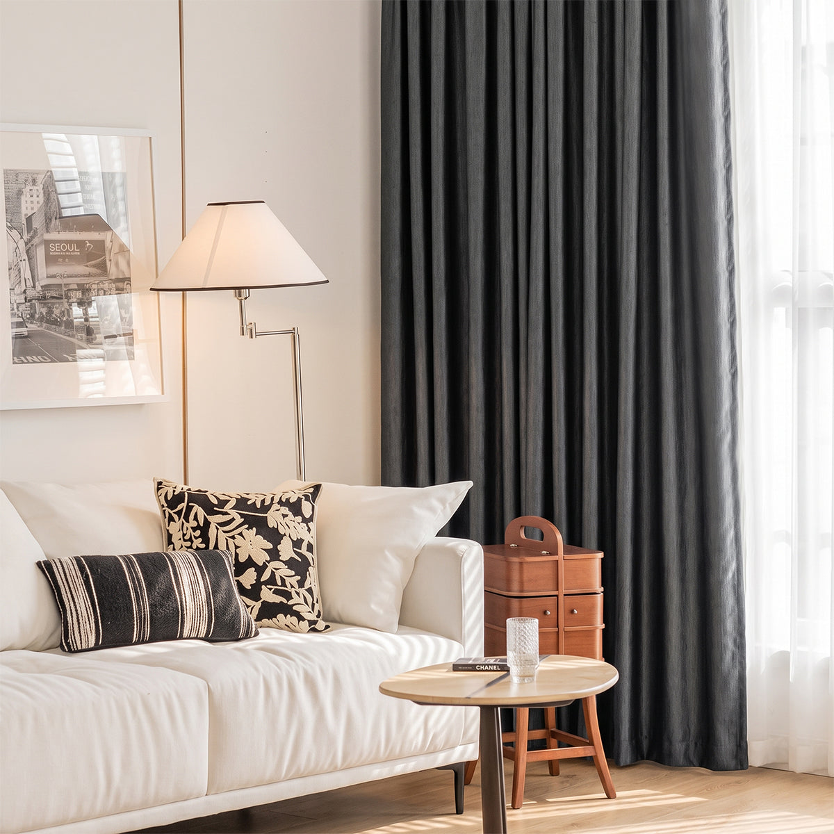 Raven Blackout Curtain Custom Made