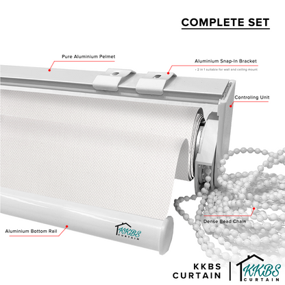 Sanillo Sunscreen Roller Blinds Dibuat Tersuai 