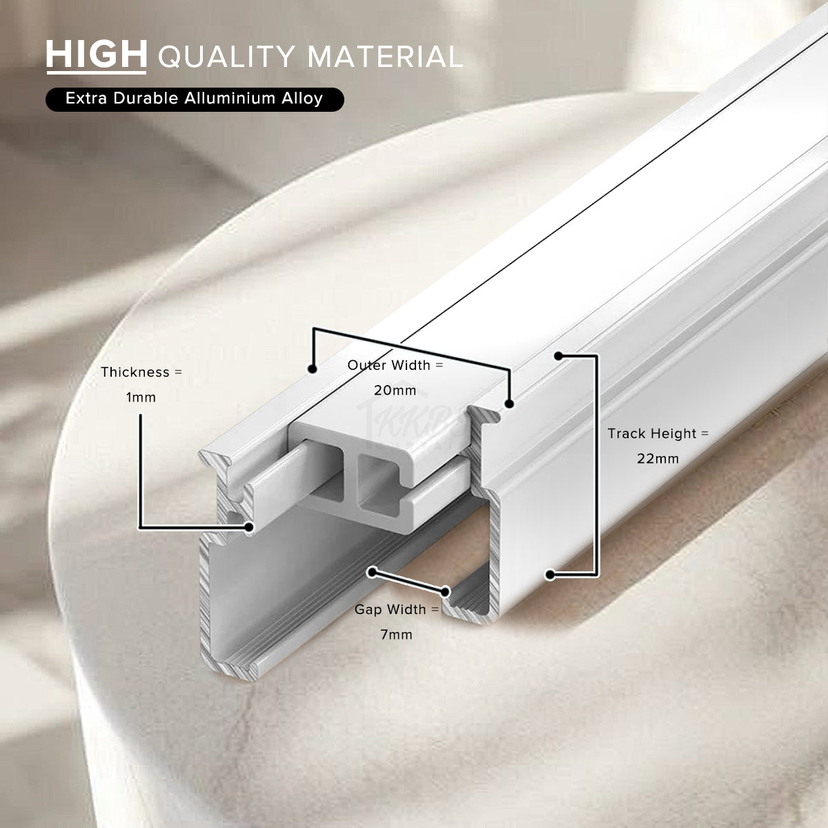 Audery Bendable Curve Curtain Track