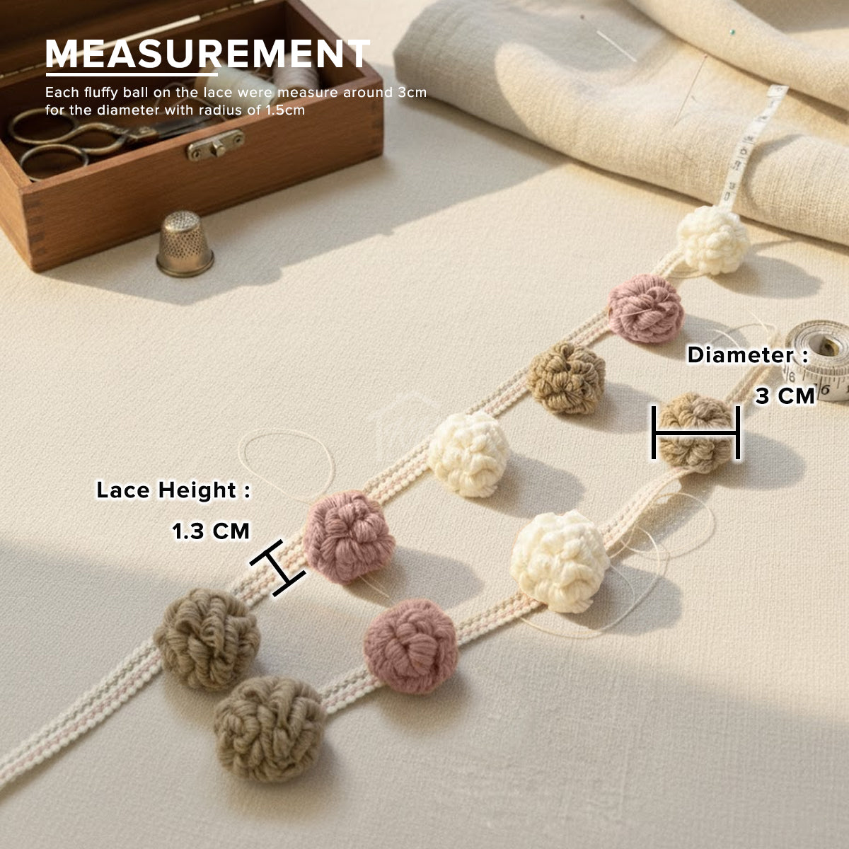 Frances Curtain Laces Cut by Metre