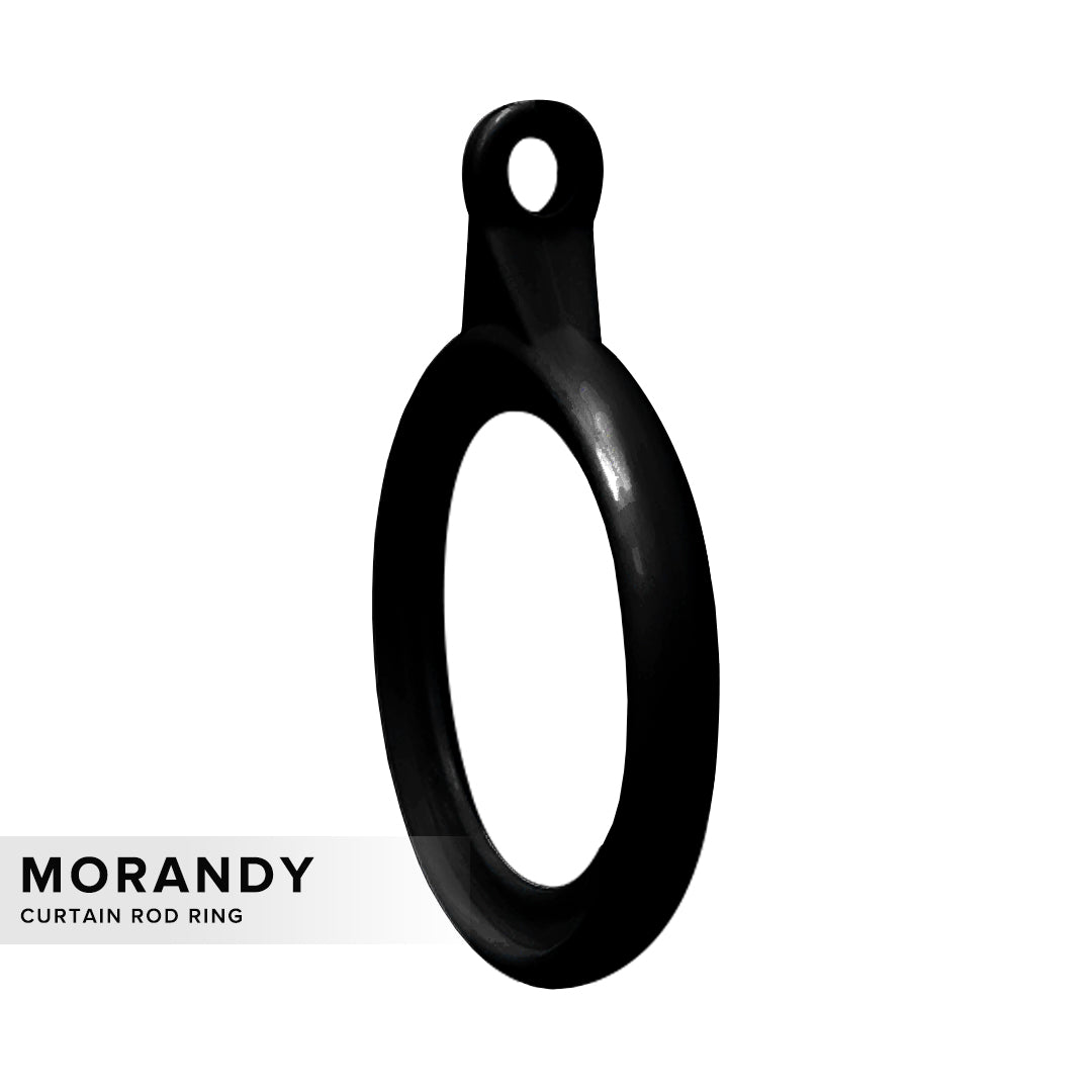 Morandy Curtain Rod Ring Obsidian Black Colour