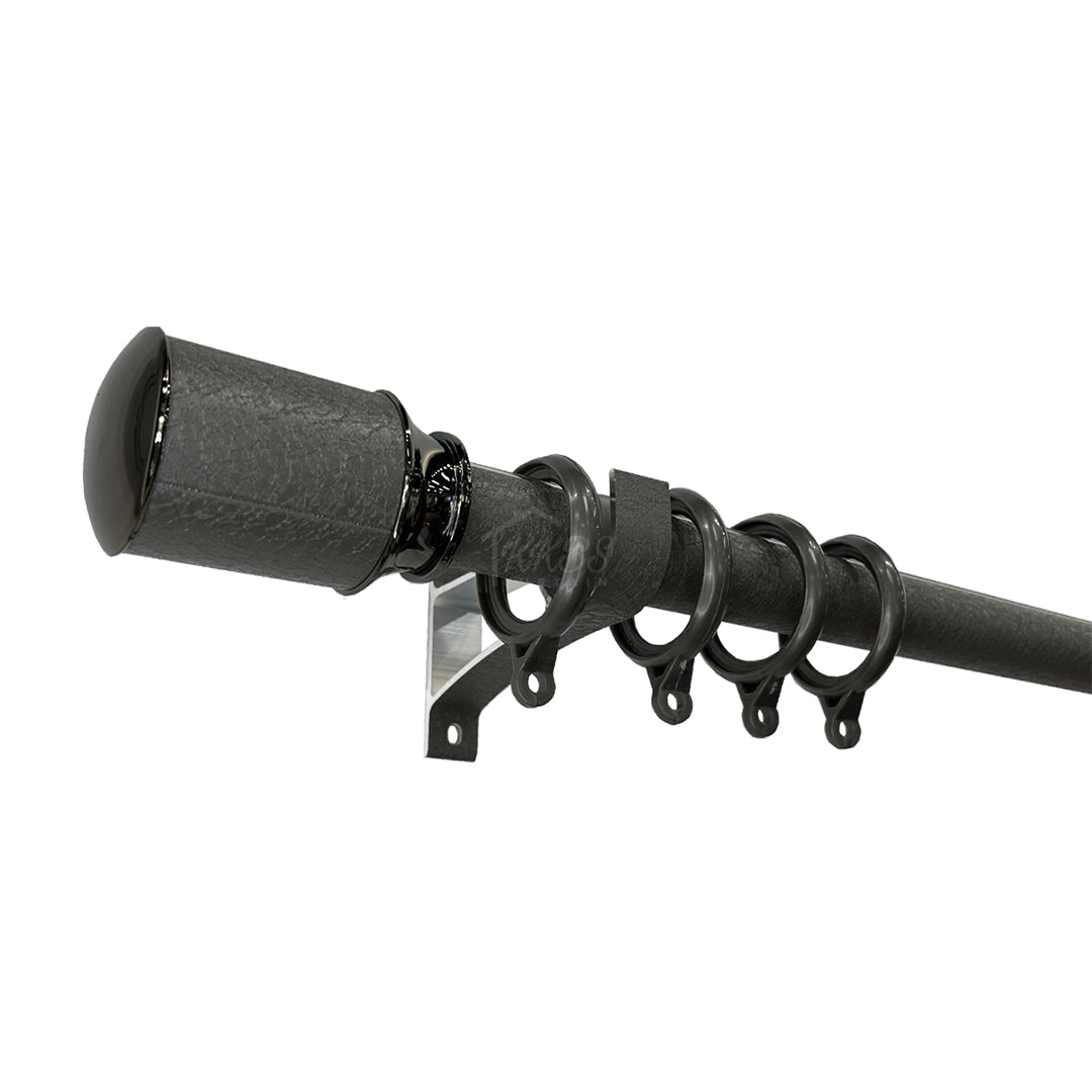 Luxstony Curtain Rod Single Bracket Space Grey