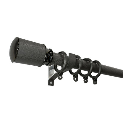 Luxstony Curtain Rod Single Bracket Space Grey